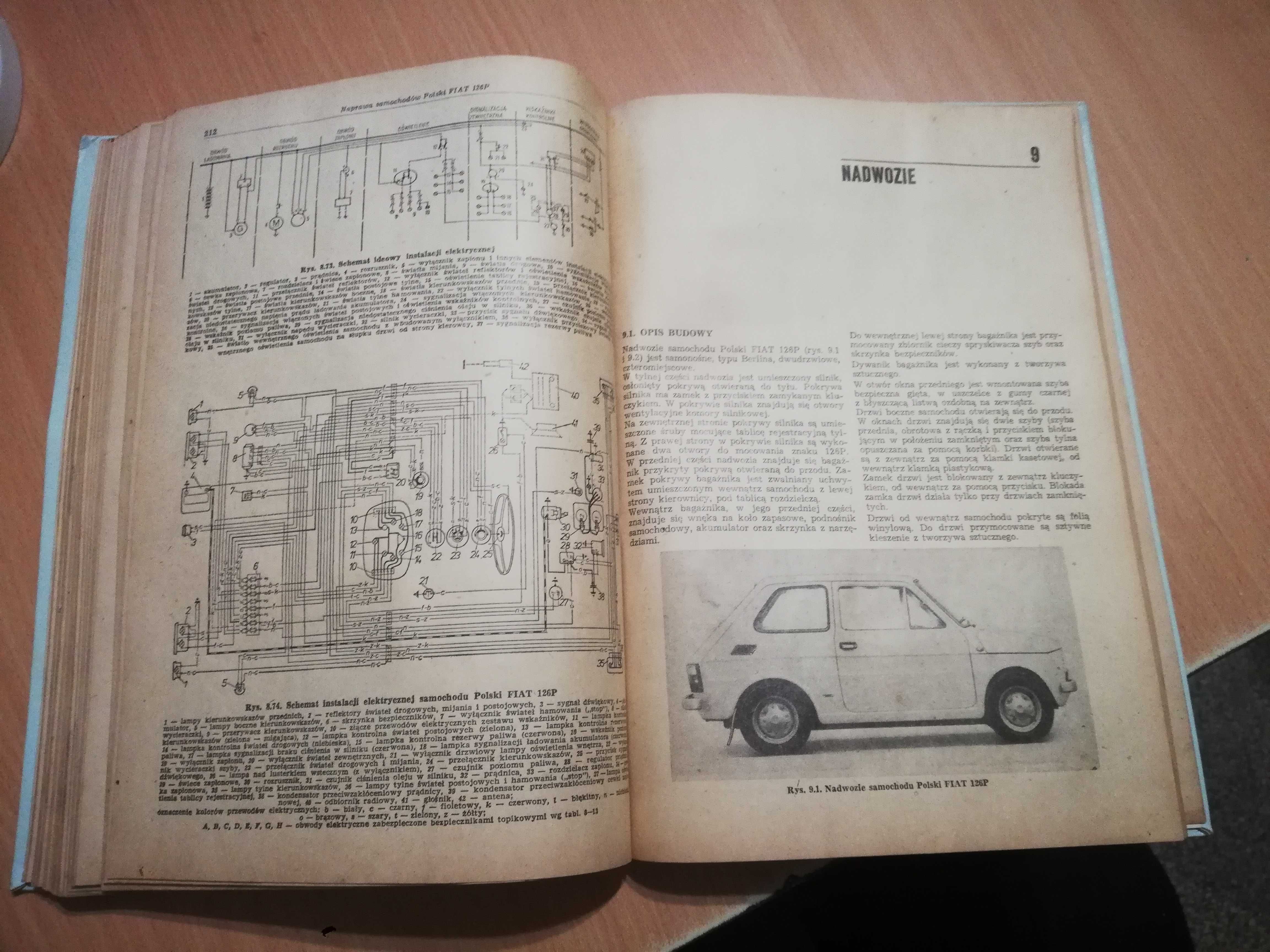 Stara książka naprawiam fiat 126 p                  S