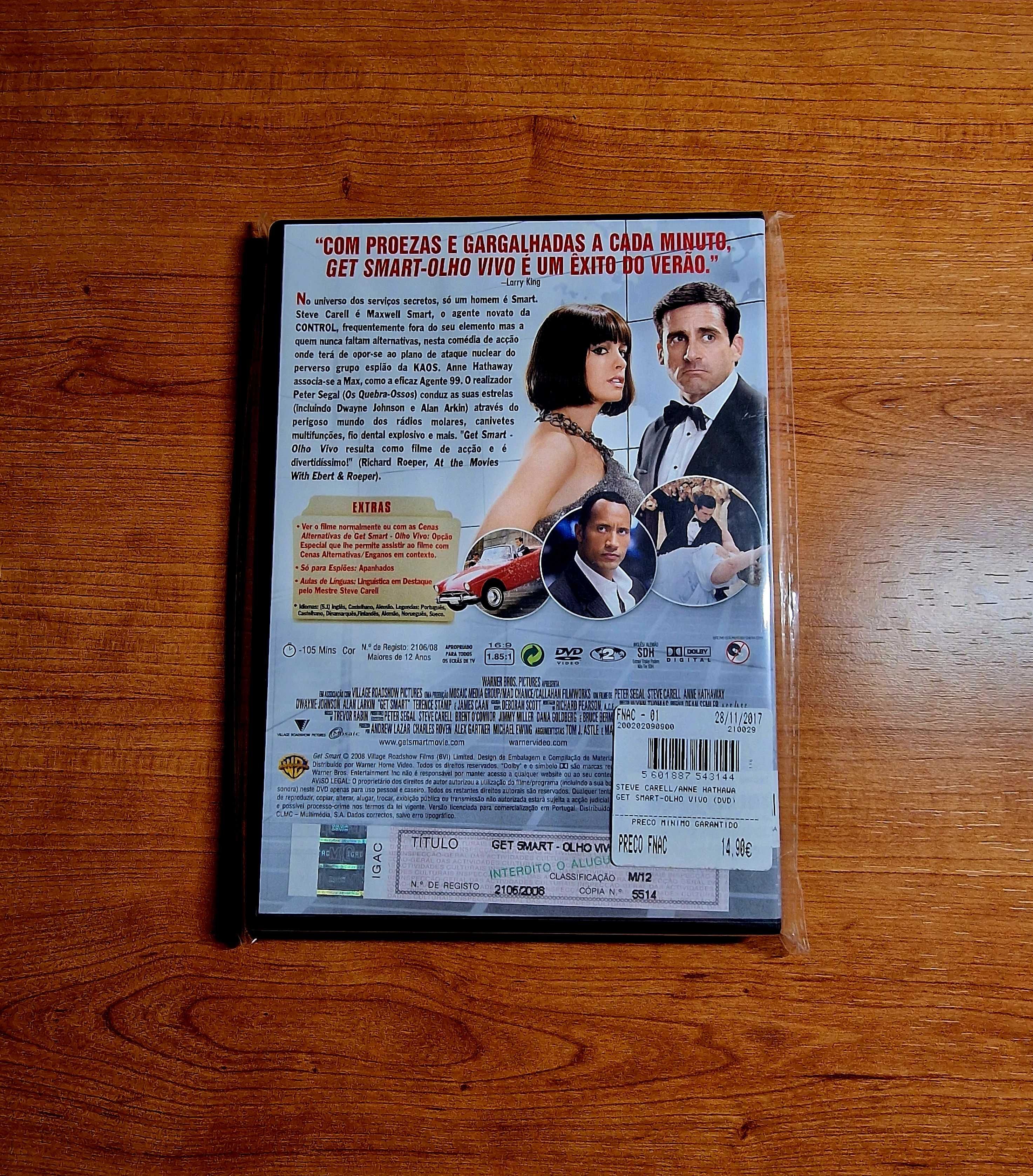 GET SMART - OLHO VIVO (Steve Carell/Anne Hathaway/Bill Murray) NOVO