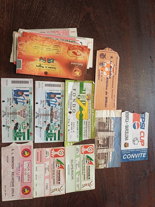 Bilhetes e convites jogos do Benfica, Porto, Sporting e seleção sub20