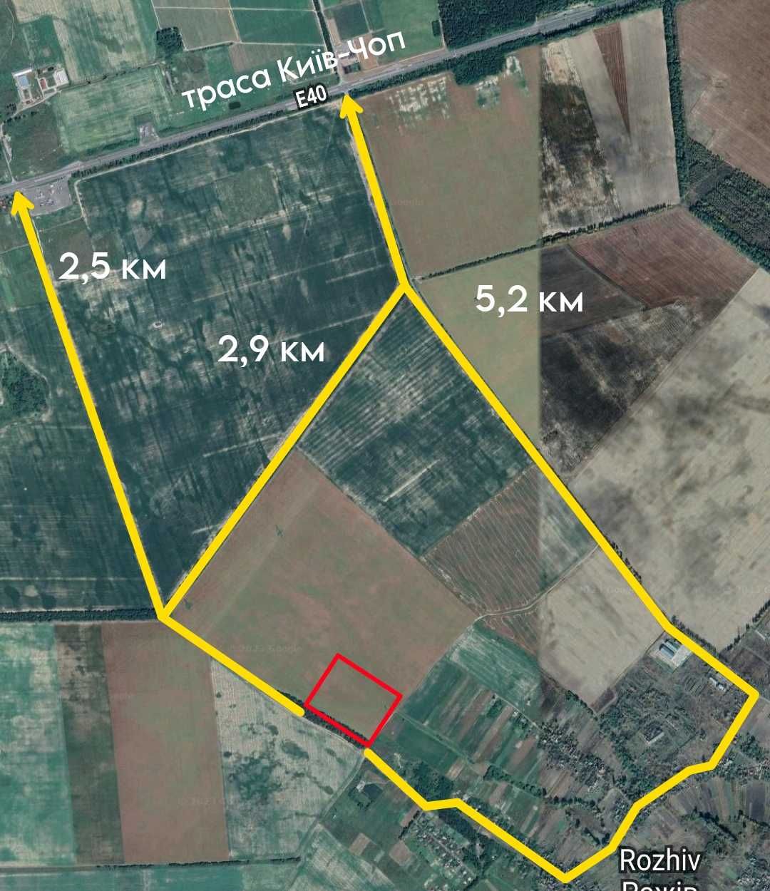 Продаж ділянки 6 га під під БУДЬ-ЯКЕ ПРИЗНАЧЕННЯ, можна частинами