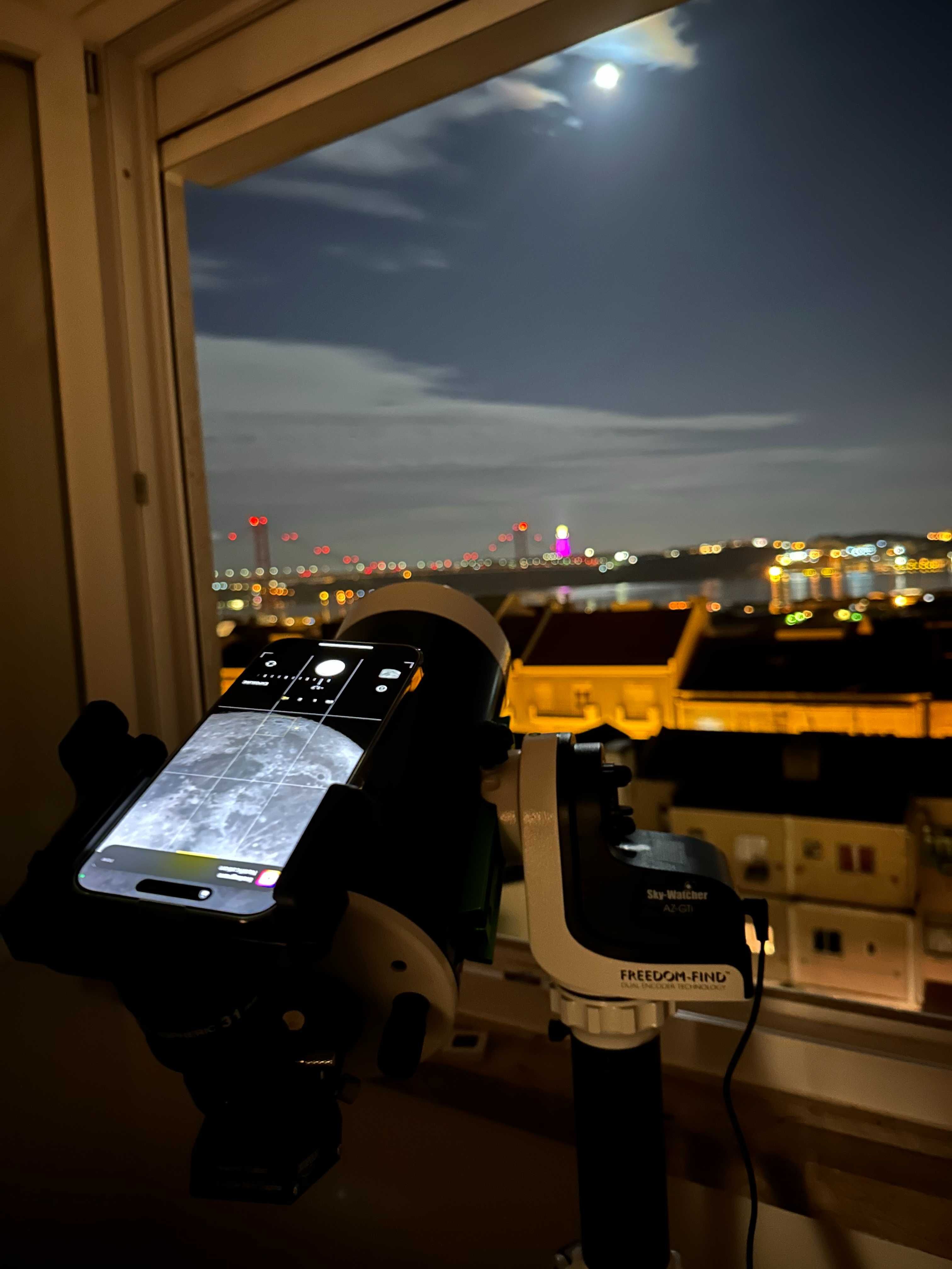 SkyWatcher SkyMax 127/1500 telescópio + AZ-GTi GoTo WiFi + tripé