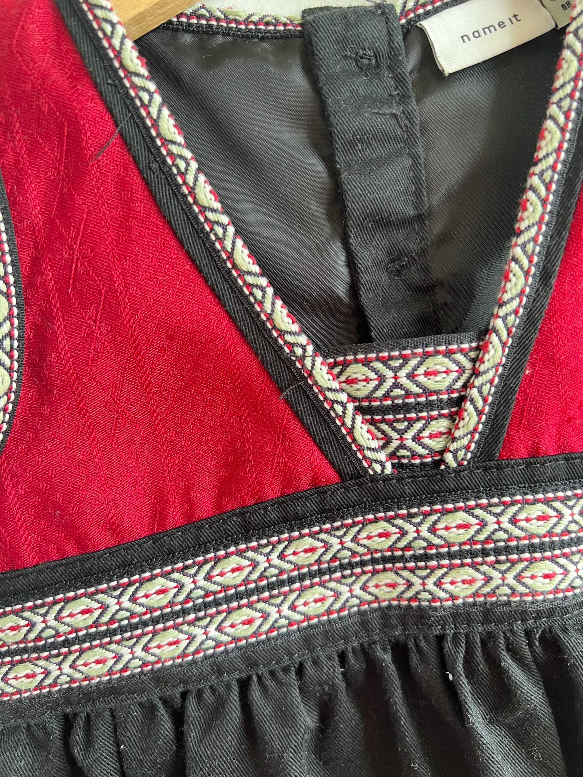 Name It sukienka niemowlęca elegancka ludowa folk hafty 68-92
