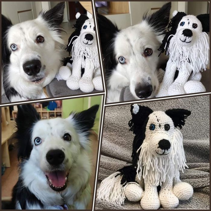 Pies szydełko handmade