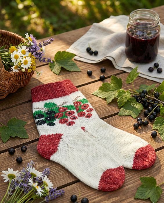 Носки вязаные  шерсть