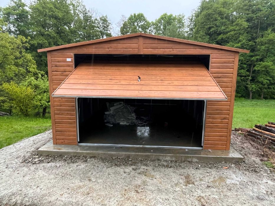 Garaż blaszany Blaszak 4x6 Dach dwuspadowy