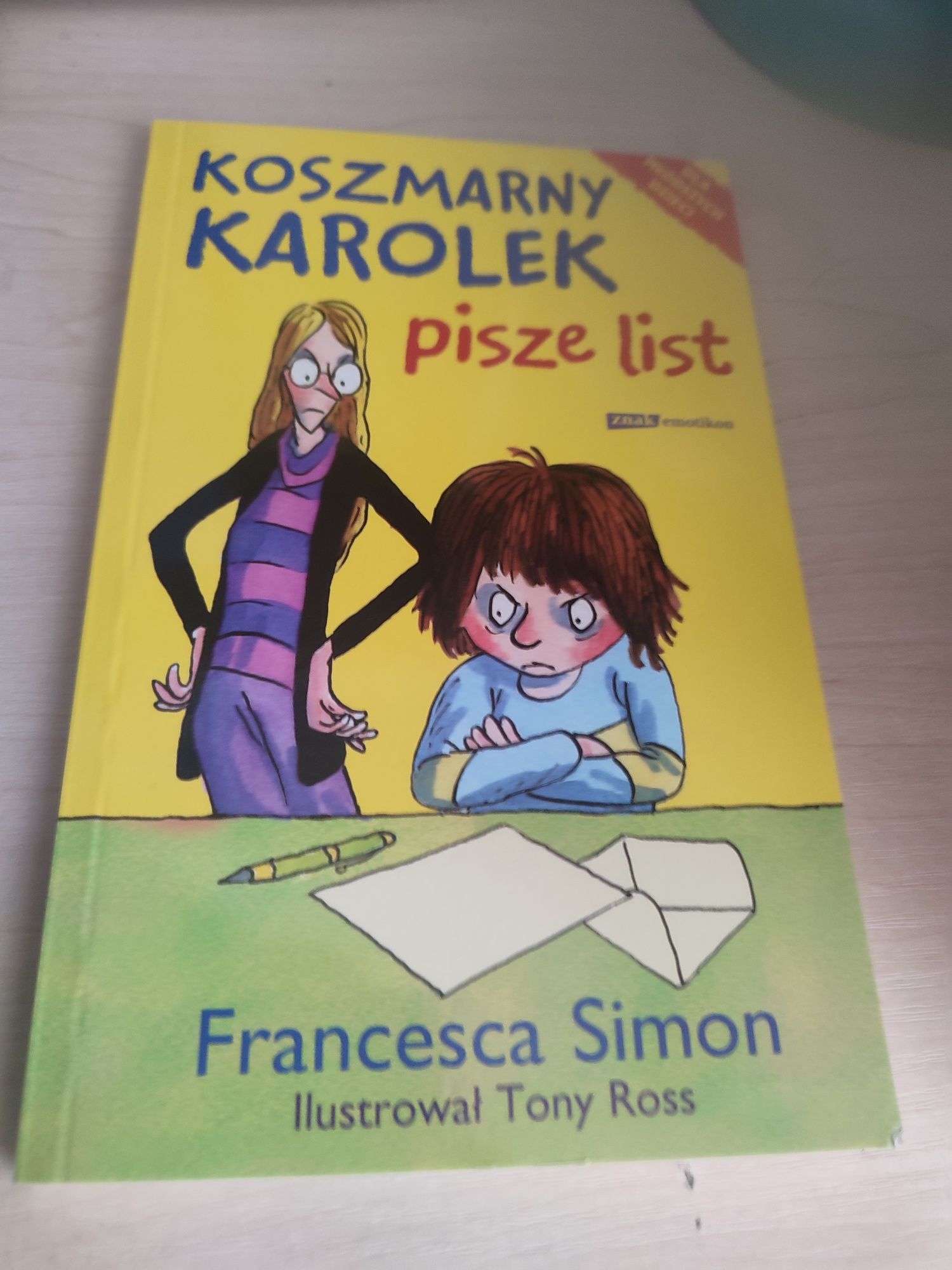 Książka,, Koszmarny Karolek pisze list "