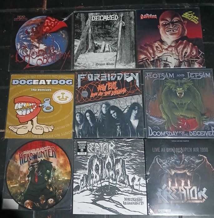 VINIL de época:  80's Thrash /Death Metal  (Anthrax,Megadeth