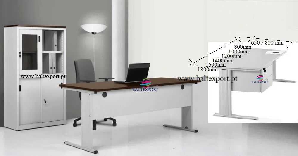 Secretaria de Escritorio Reta 1800x800x750 mm