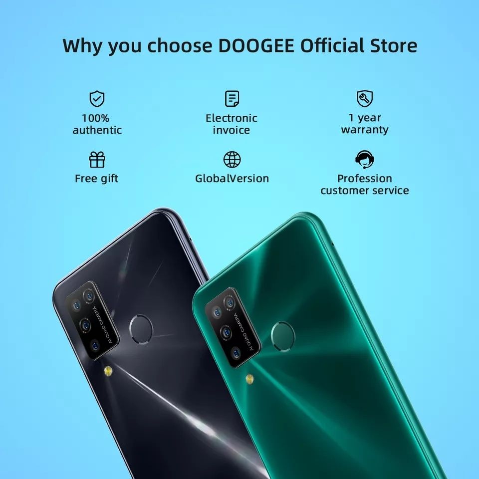 Doogee N20 Pro 6/128gb Helio P60 FHD+6,3  green