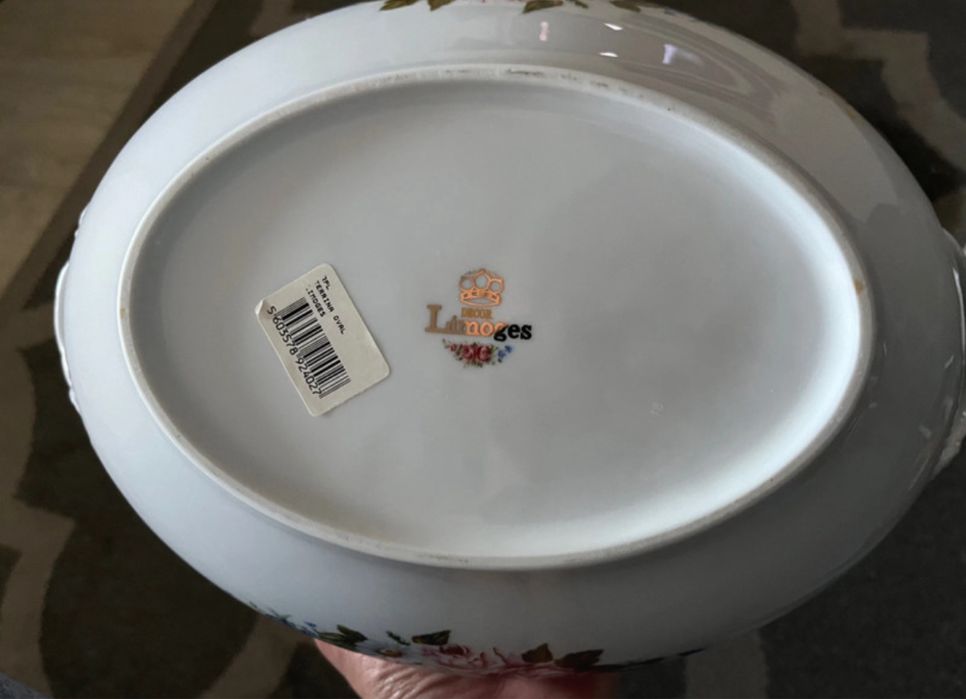 Terrina com travessa porcelana limoges