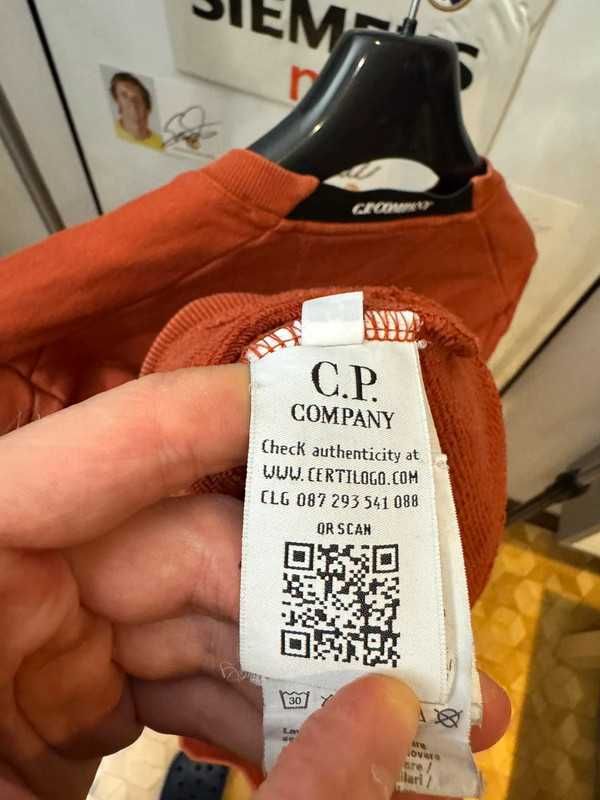 Bluza crewneck C.P Company Orange Sweatshirt S
