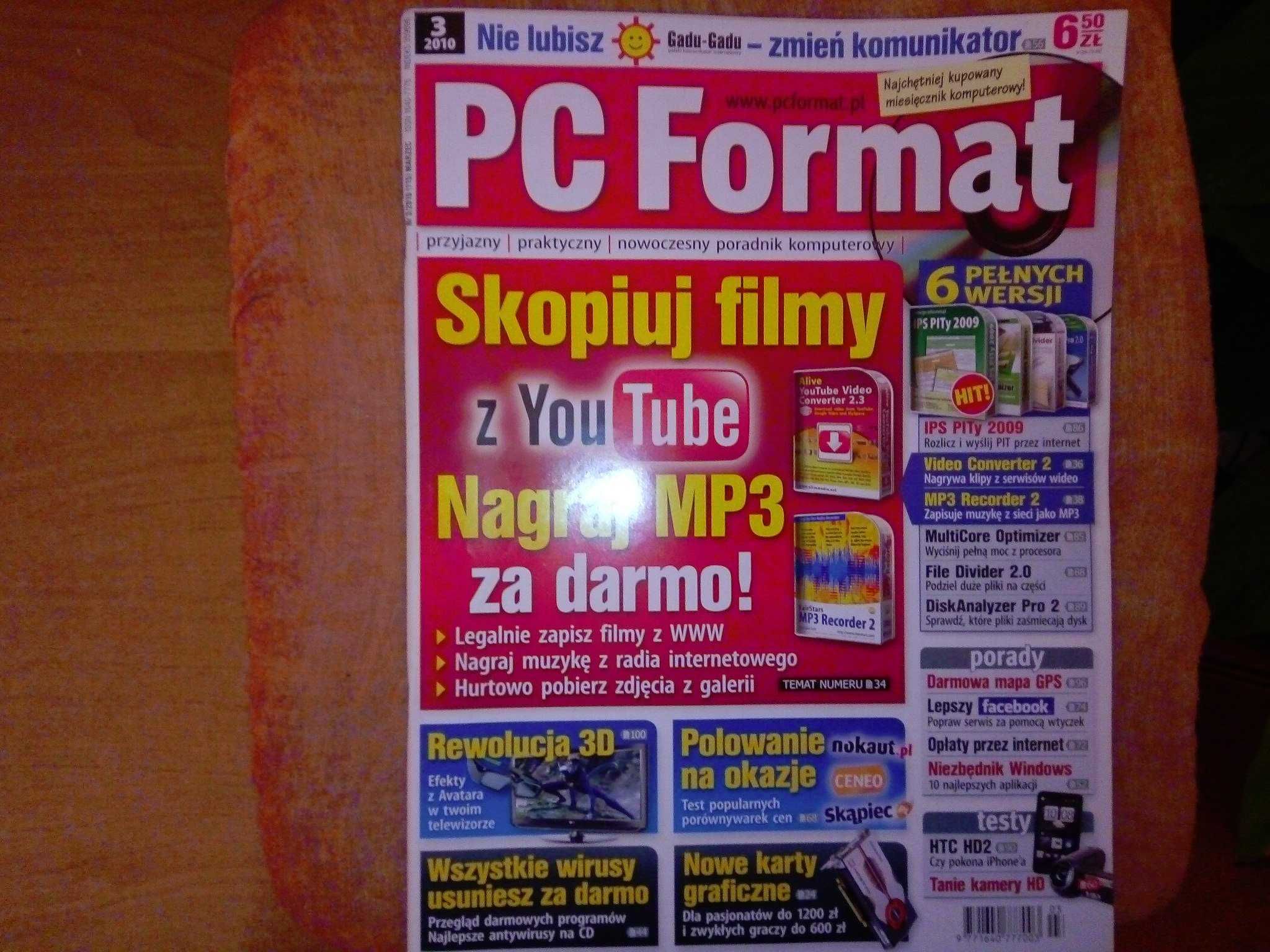 PC Format 3 2010 marzec (115) Gazeta + płyta CD Czasopismo