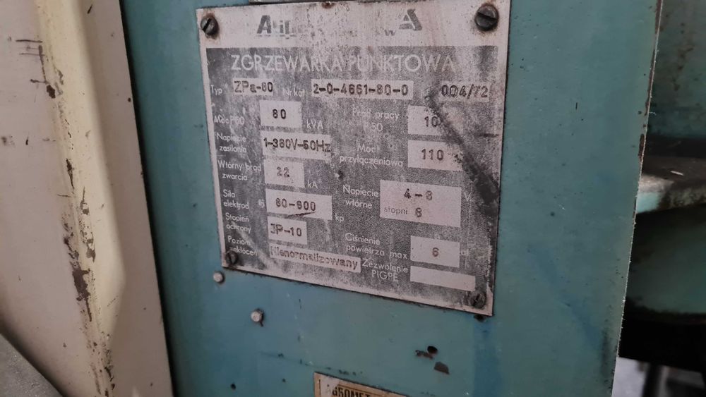 Zgrzewarka punktowa ZPA-80