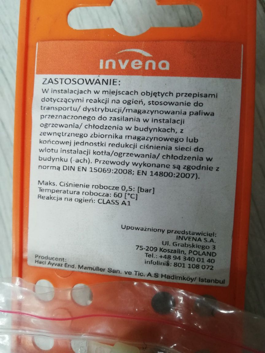 Przewód do podłączenia kuchenki