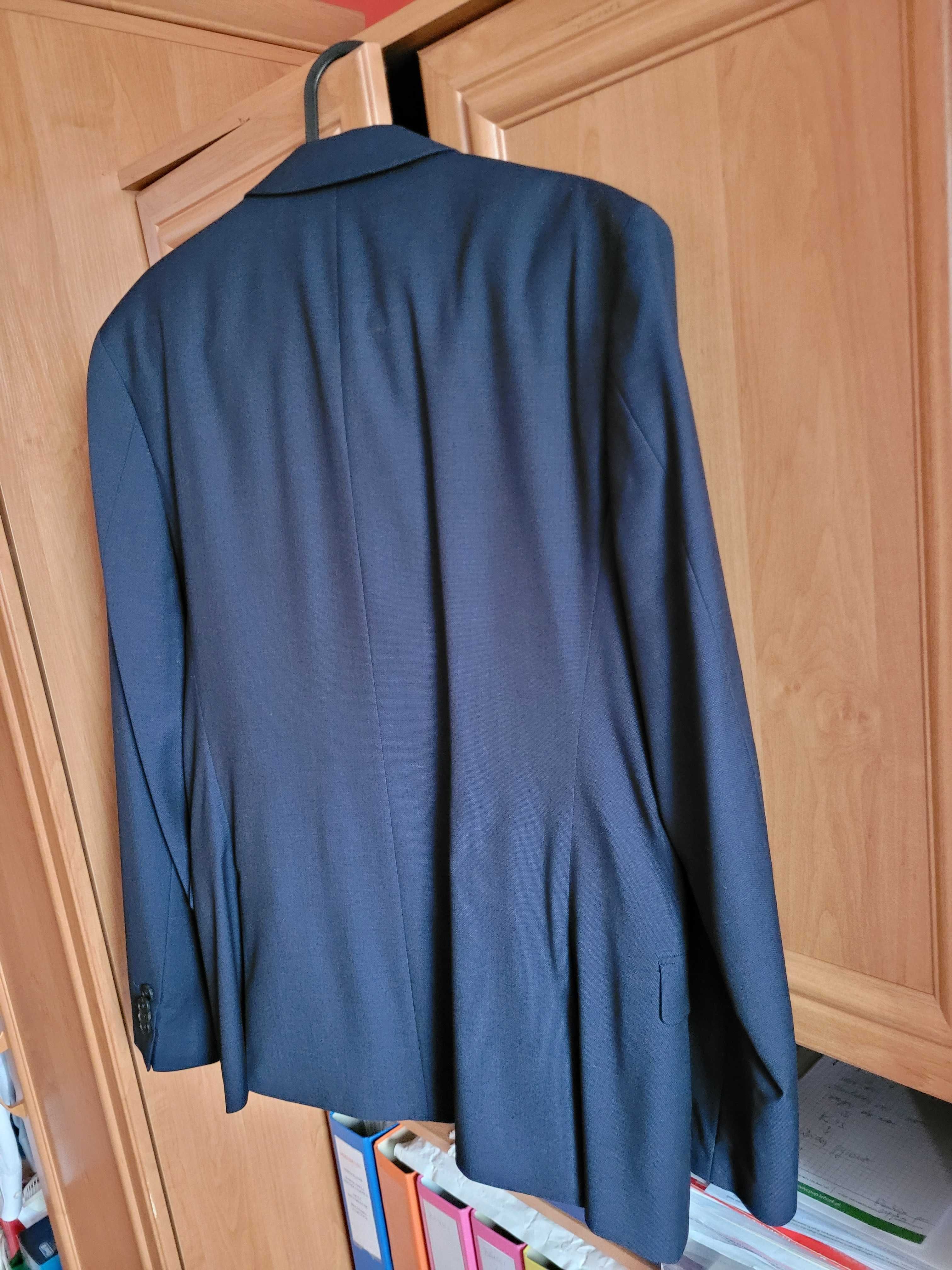Garnitur ciemny granatowy Reserved rozm. 50 Slim Fit jak nowy