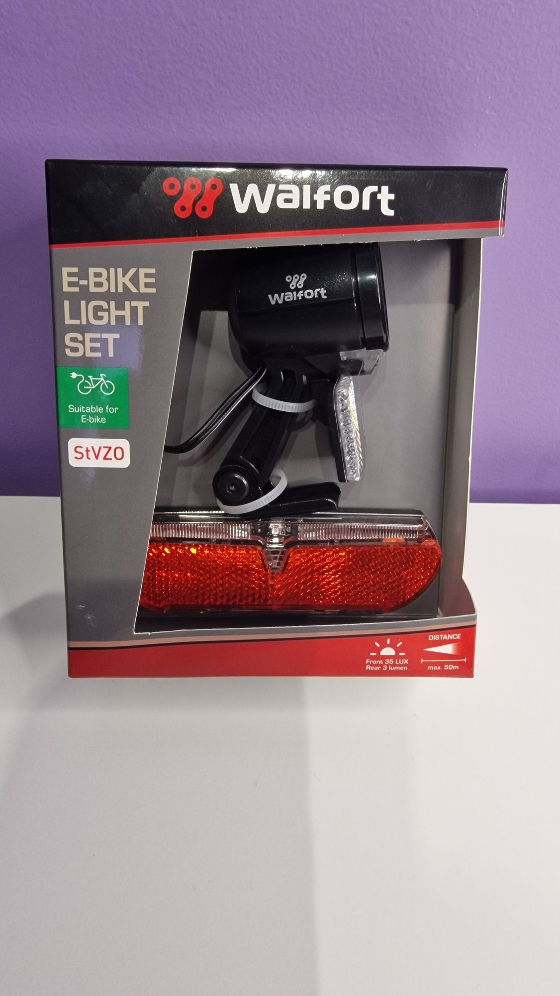 Zestaw świateł do roweru elektrycznego reflektory