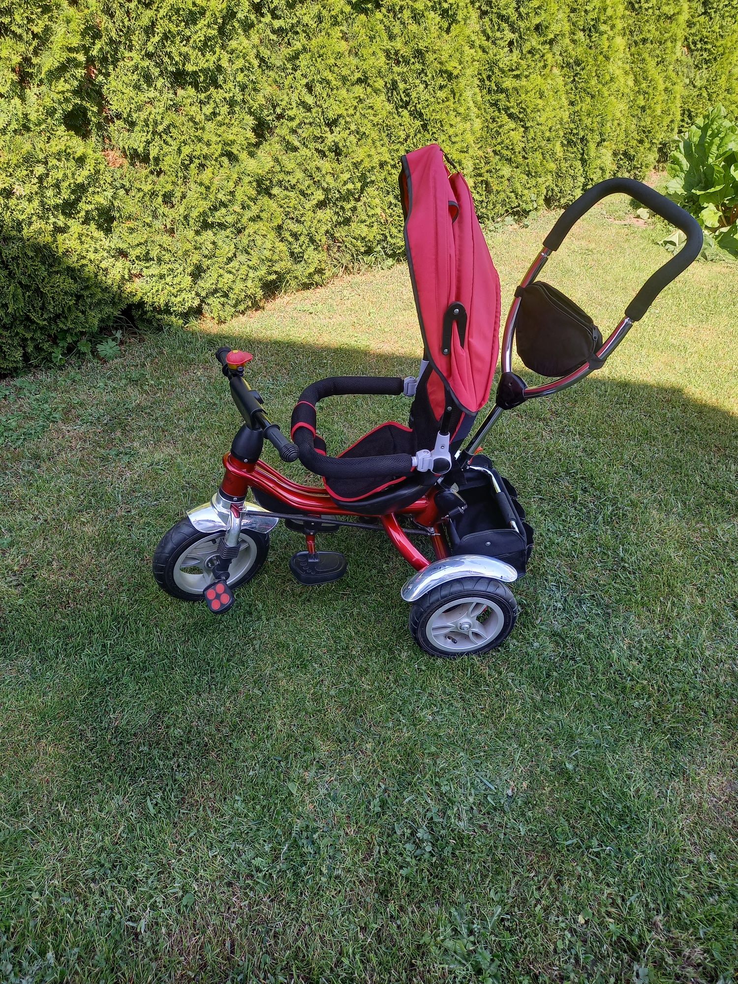 Rowerek 3w1 trójkołowy HELLO BABY do 40KG pompowane koła