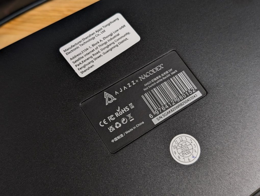 Нова! AJAZZ AK820 BLACK (Red Switch) 75% (HOT-SWAP) Гарантія