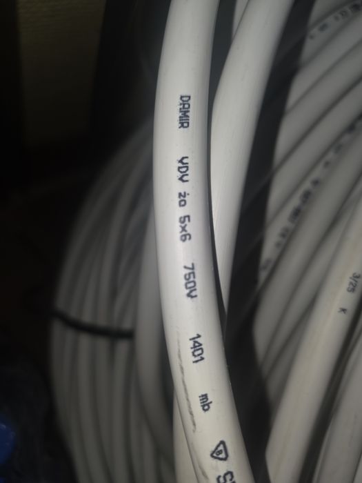 Przewód YDY żo 5x6 750V