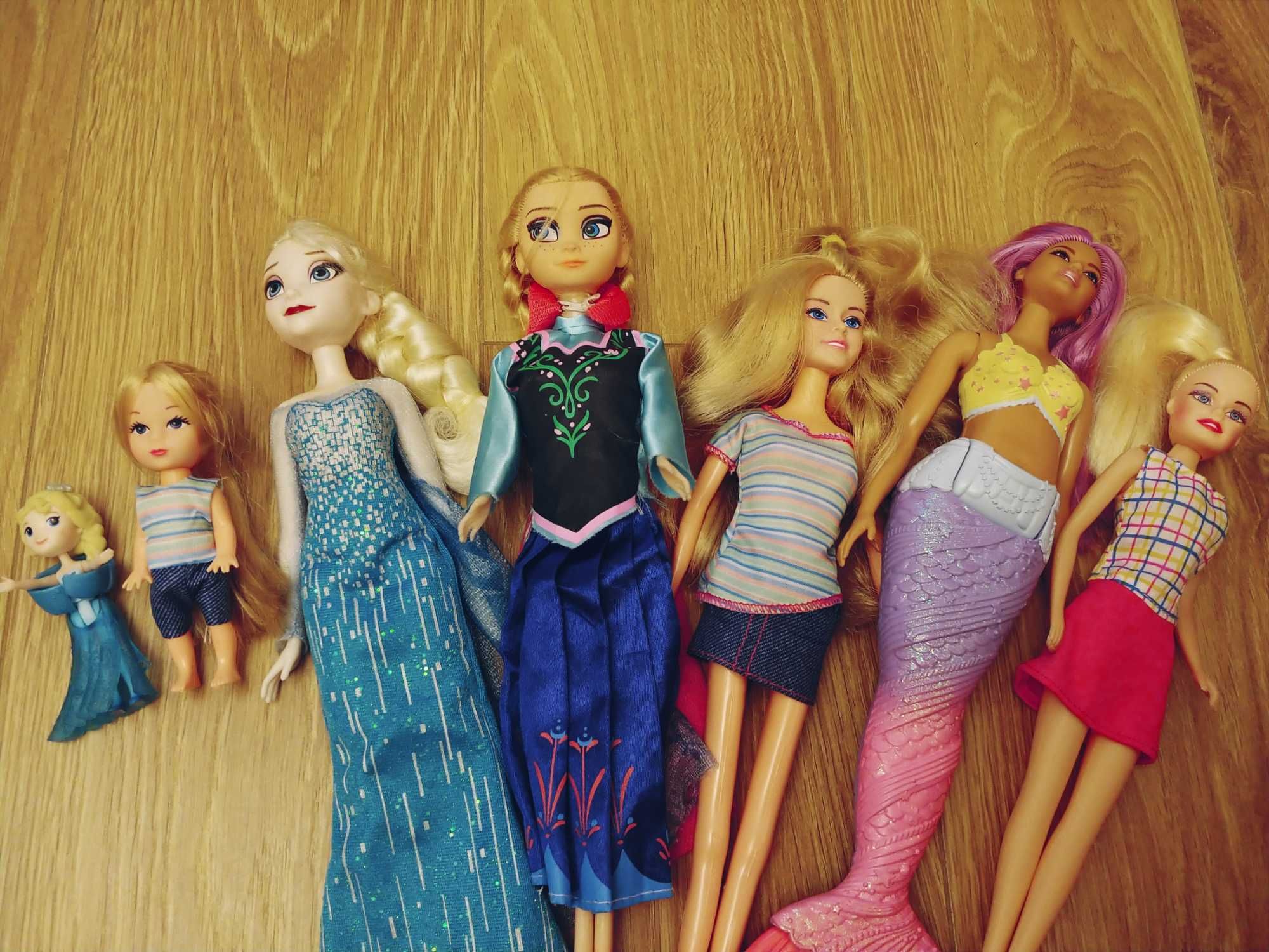 Elsa Anna Barbie zestaw