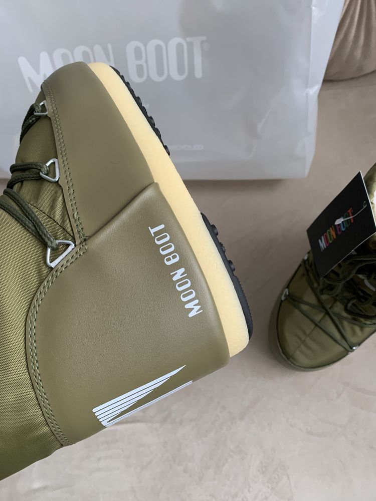 Moon Boot śniegowce buty zimowe yeti khaki 38 buty na zimę na narty