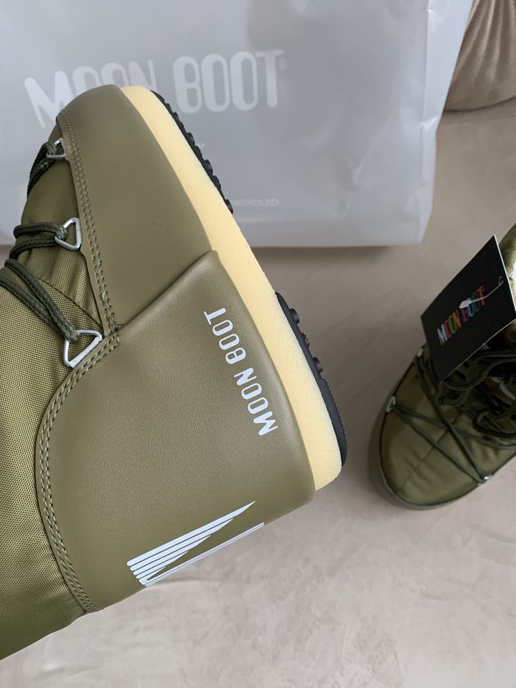 Moon Boot śniegowce buty zimowe yeti khaki