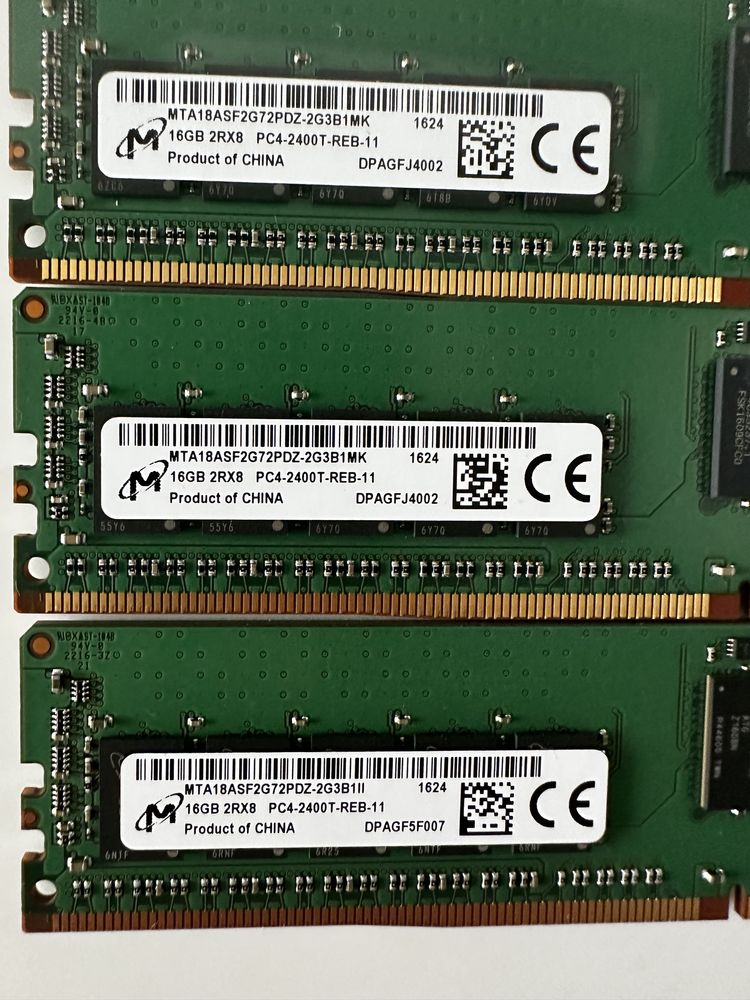 Серверная память Micron DDR4 16gb pc4-2400 rdimm ecc