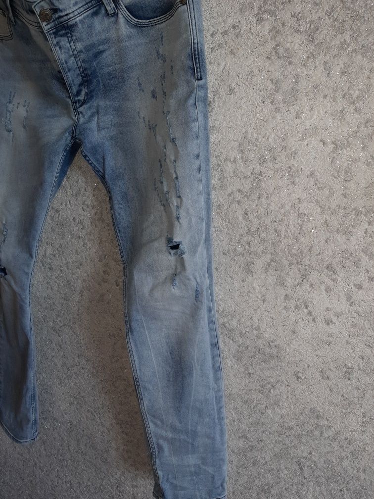 Spodnie jeansy roz l / xl na wysokiego