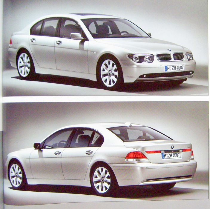 BMW 7 E65 2003 - bardzo obszerny prospekt - 126 stron ! stan BDB !