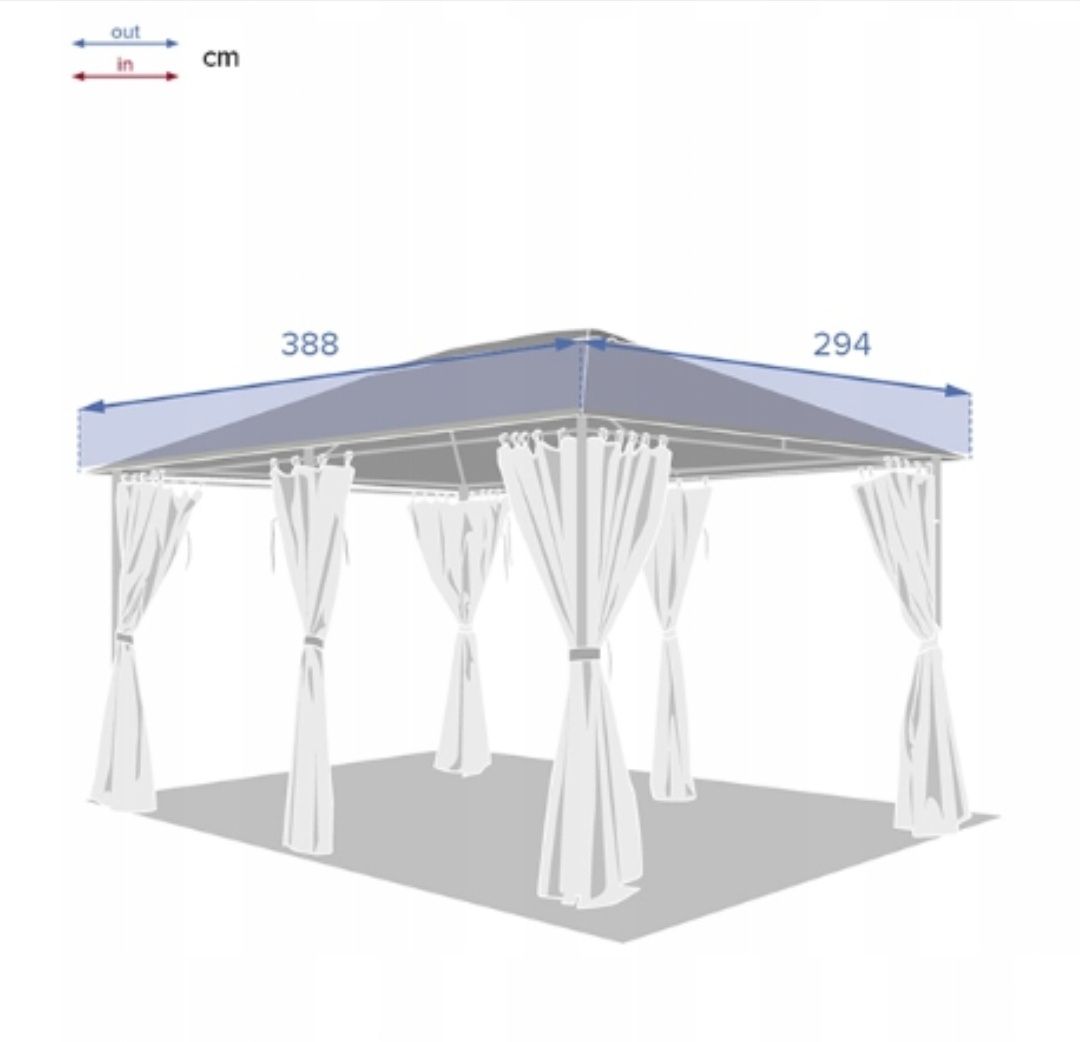 Markiza zadaszenie 3x4m