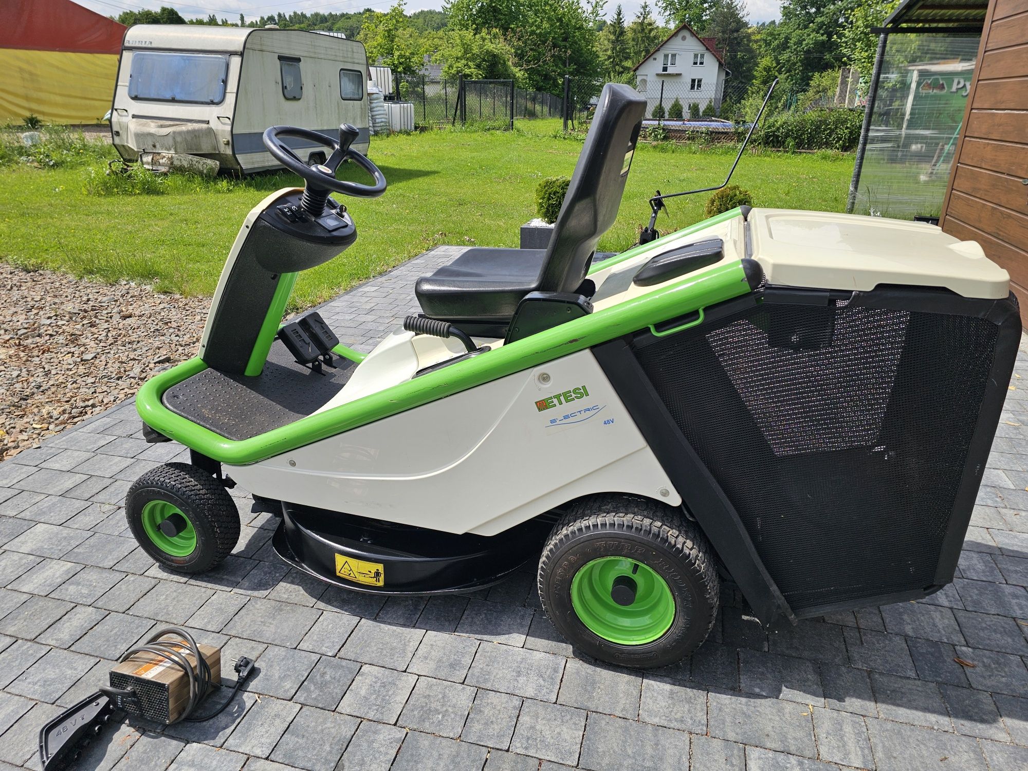 Traktorek kosiarka ETESIA bahia-elektric, profesjonalny 143godz! Igła!