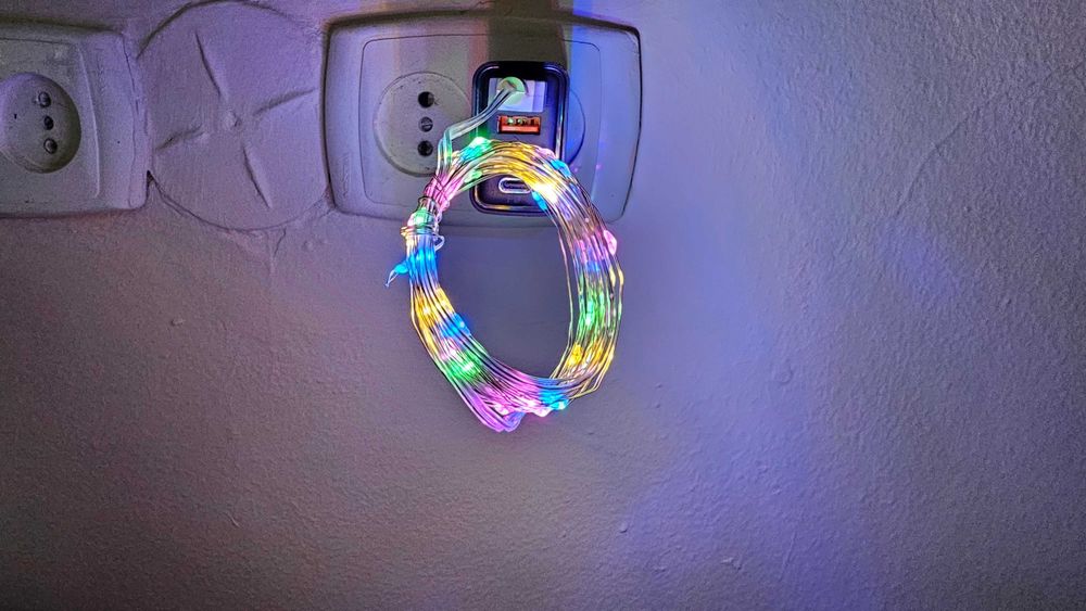 Светодиодная гирлянда с USB-подключением, 5 метров