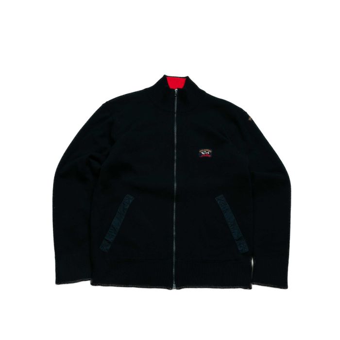 Paul&Shark dwustronny wełniany sweter rozpinany S golf stójka