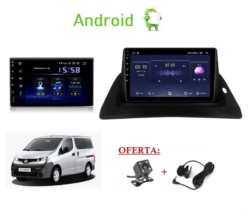 (NOVO) Rádio 2DIN • Nissan NV200 • e-NV200 • NV250 • Android [4+32GB]