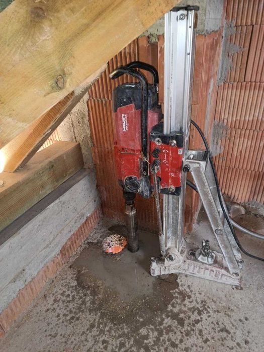 Wiercenie w betonie, żelbecie, stropach, cięcie betonu