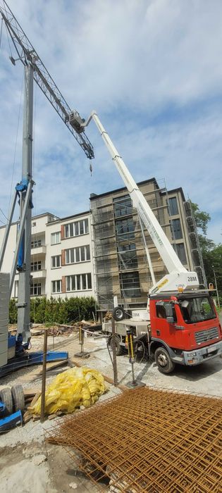 Wynajem podnośników koszowych do 35m w górę do 30m w bok 4x4