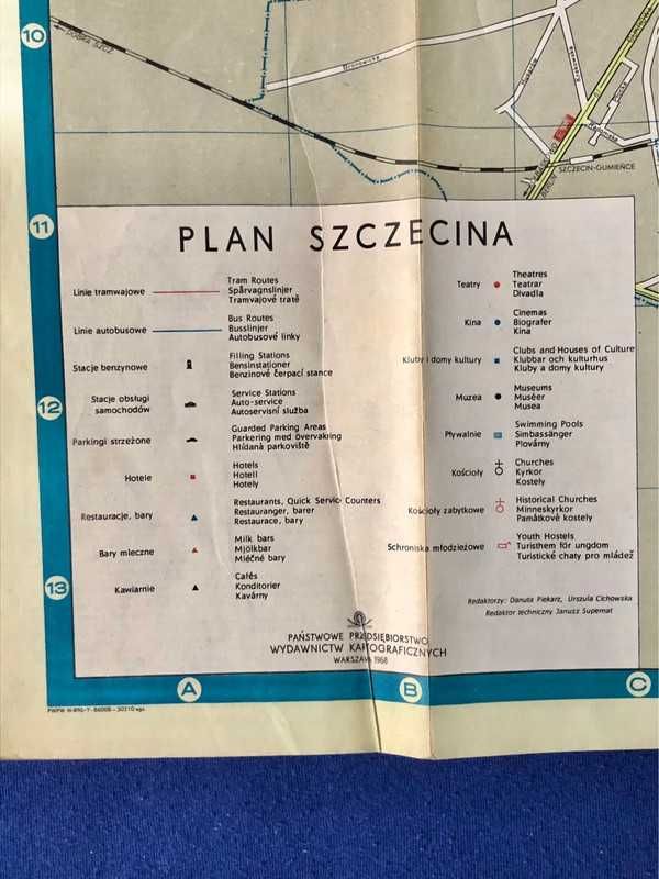 Plan Szczecina PPWK 1968