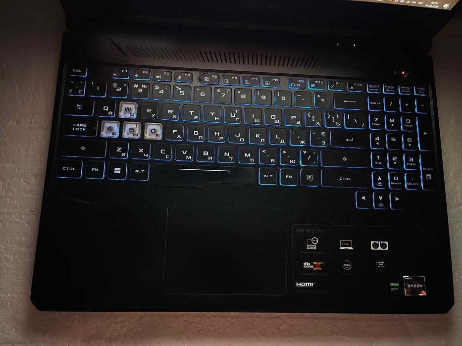 144" Hz/ Asus TUF Gaming FX505D /RYZEN 5"/ 16 RAM + GTX 1650 (4 ГБ)