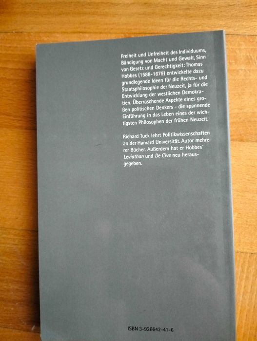 Hobbes - Richard Tuck wyd. w j. niemieckim