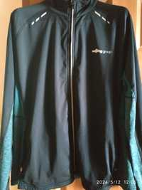 Bluza sportowa męska czarno zielona r 3XL, używana