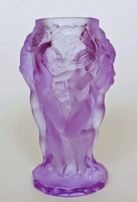 Wazon szkło aleksandrytowe Curt Schlevogt Hoffmann Czechy