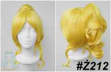 Eli Ayase Love Live Lucy Fairy Tail peruka żółta z kitką cosplay wig