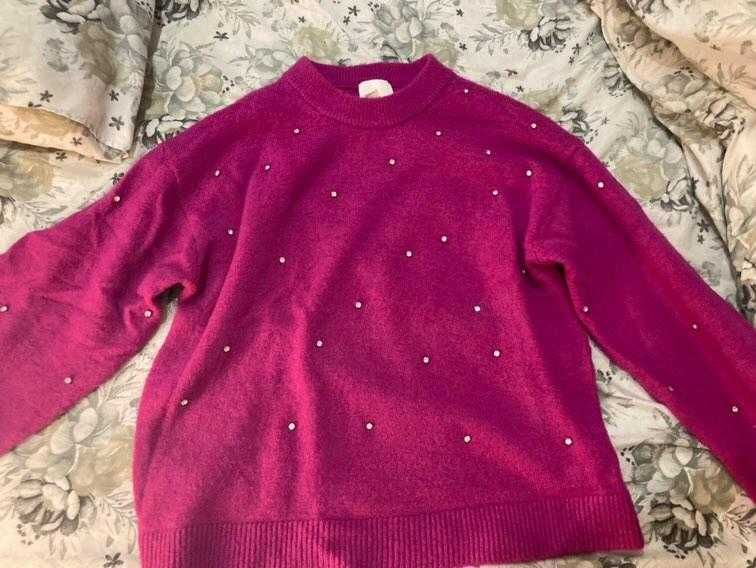 Malha rosa com brilhantes H&M