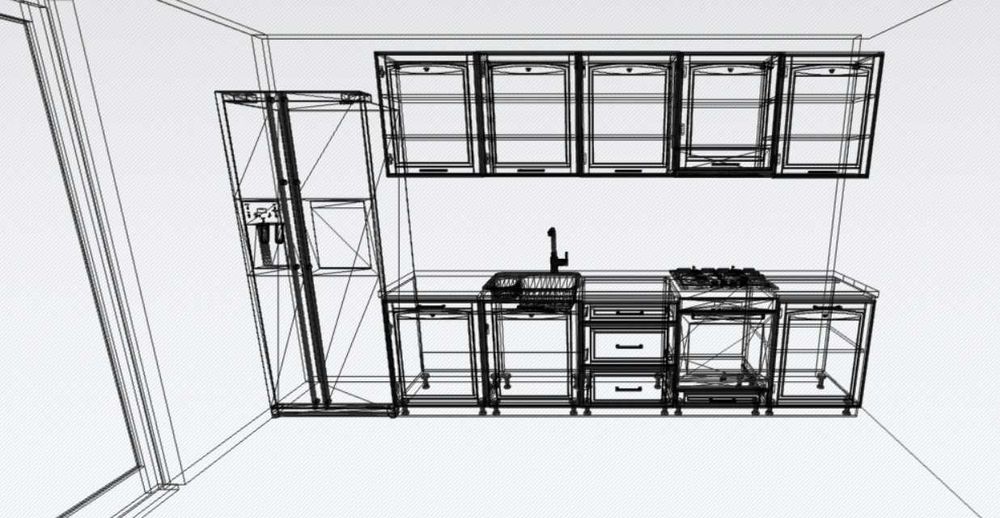 Meble kuchenne AMELIA (PATYNA) - meble na wymiar