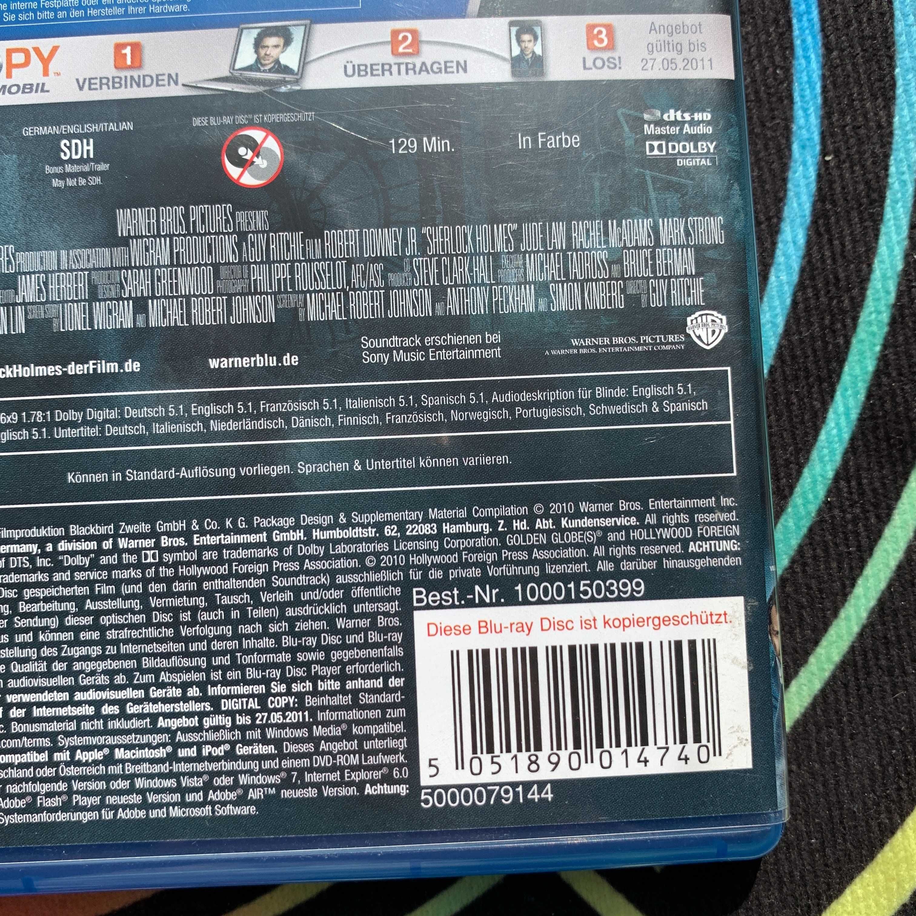 Blu ray Guy Ritchie - Sherlock Holmes  (EN) та інші