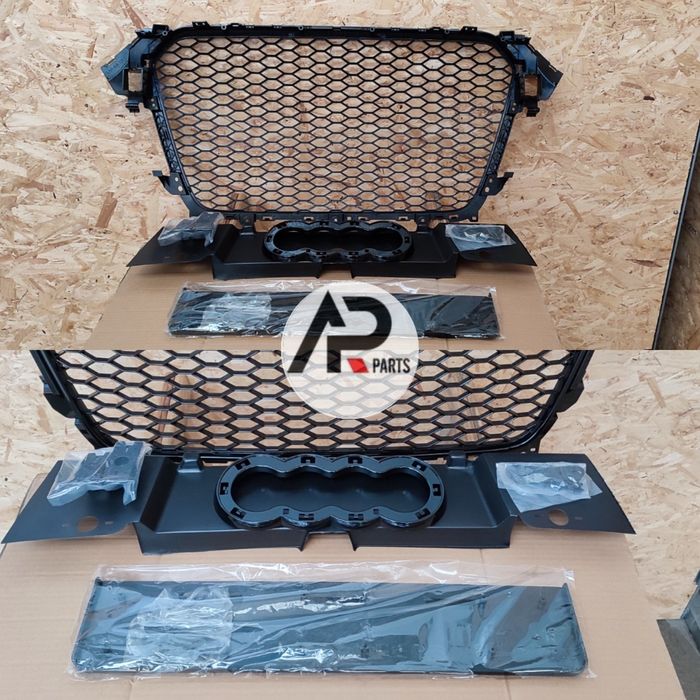 Audi A4 B8 B8.5 Grelha RS Preto brilhante