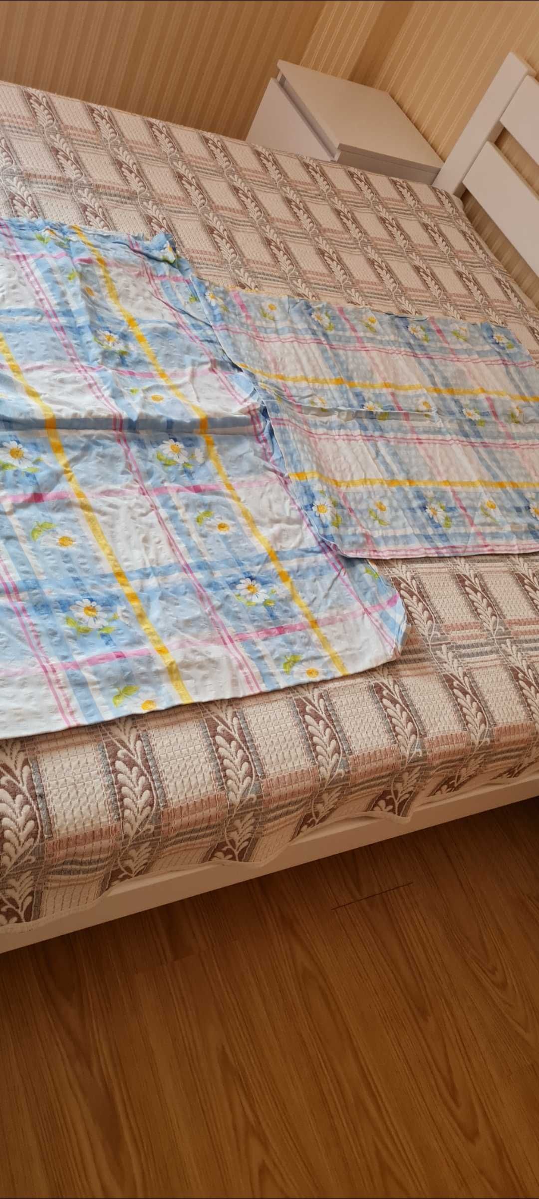 Постільна білизна 1.5 спальна х/б  великі наволочки махрова простинь
