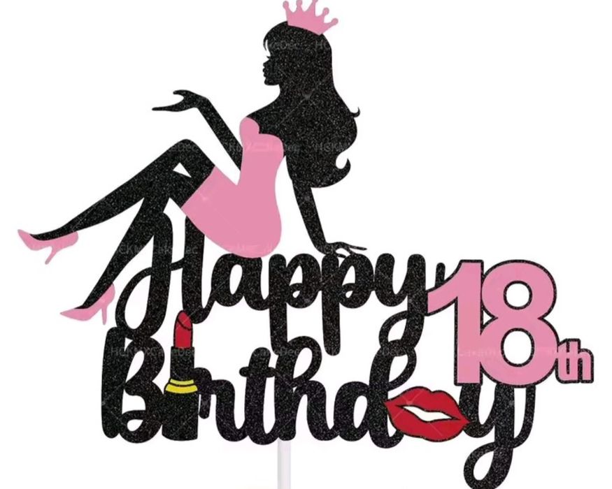 Топпер на торт 18 лет