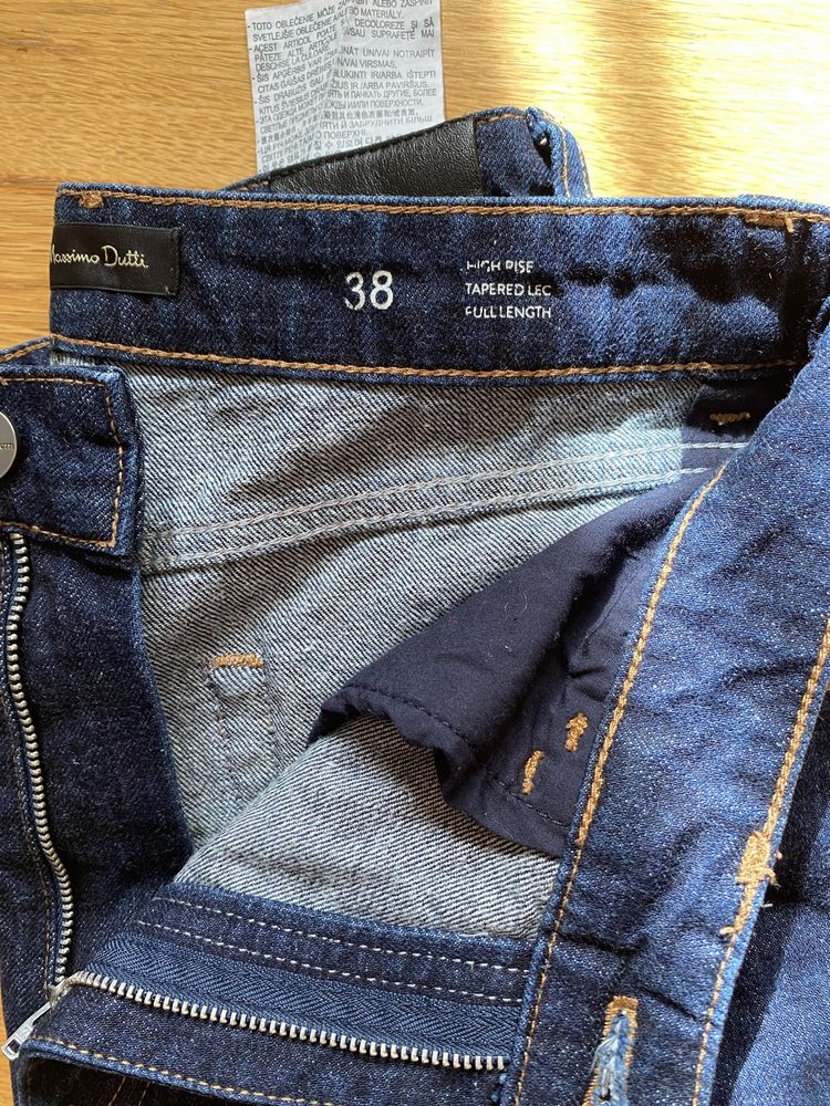 Calcas ganga azul escura Massimo Dutty High Rise full length 38 novas!