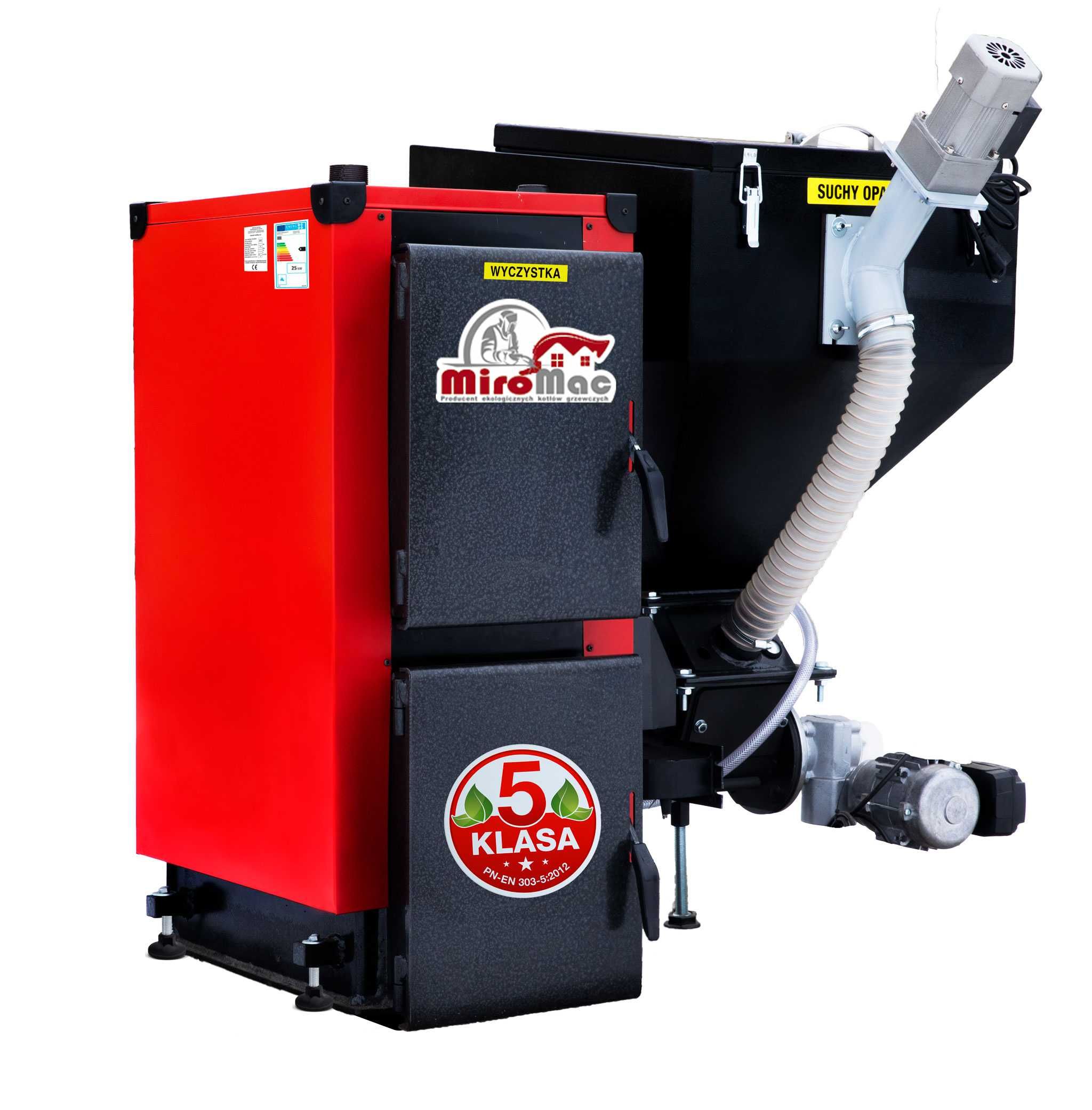 Piec CO na pellet ekogroszek kocioł kotły 10 kW Miro-Mac 5 klasa